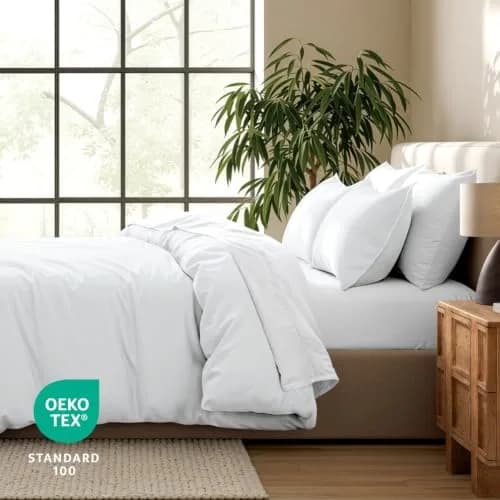 Bare Home Duvet Cover Set 1800 Ultra-Soft Oversized Queen | Breathable Microfiber, Easy Care thumbnail 5