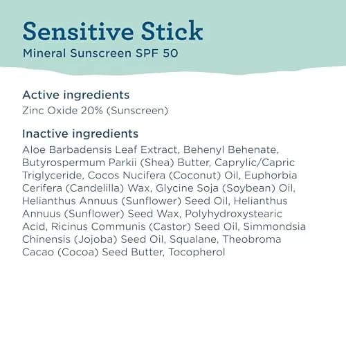 BLUE LIZARD Sensitive Mineral Sunscreen Stick SPF 50+ 15ml (0.5 Oz) | Reef-Safe Zinc Oxide Protection thumbnail 7