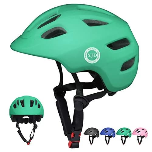 XJD Toddler Bike Helmet - Adjustable Multi-Sport Skateboard Helmet for Kids, Green, Small (52-56 cm) thumbnail 1