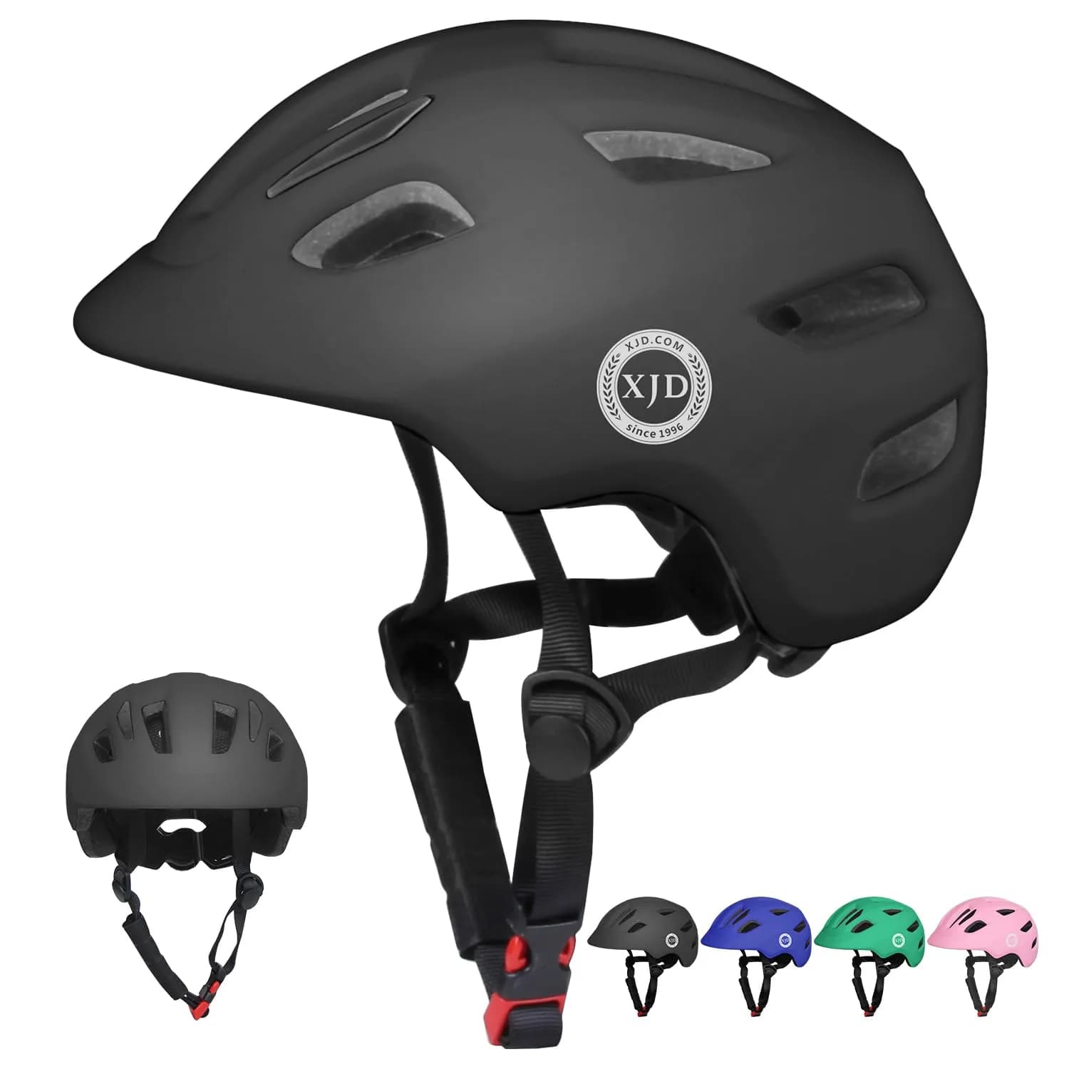 XJD Toddler Helmet Black X-Small | Adjustable Fit Dial for Kids & Toddlers, 46-51 cm