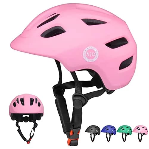 XJD Pink X-Small Toddler Multi-Sport Helmet for Kids (46-51 cm) - Safe & Adjustable thumbnail 1