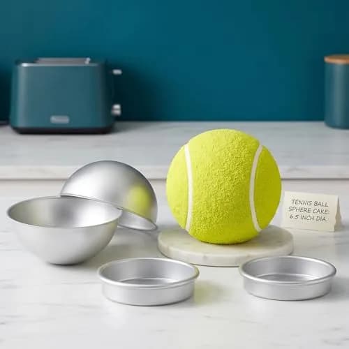 Hedume Set of 8 Cake Sphere Pan, 6.5 Inches | Create Ball-Shaped Cakes for All Occasions thumbnail 6
