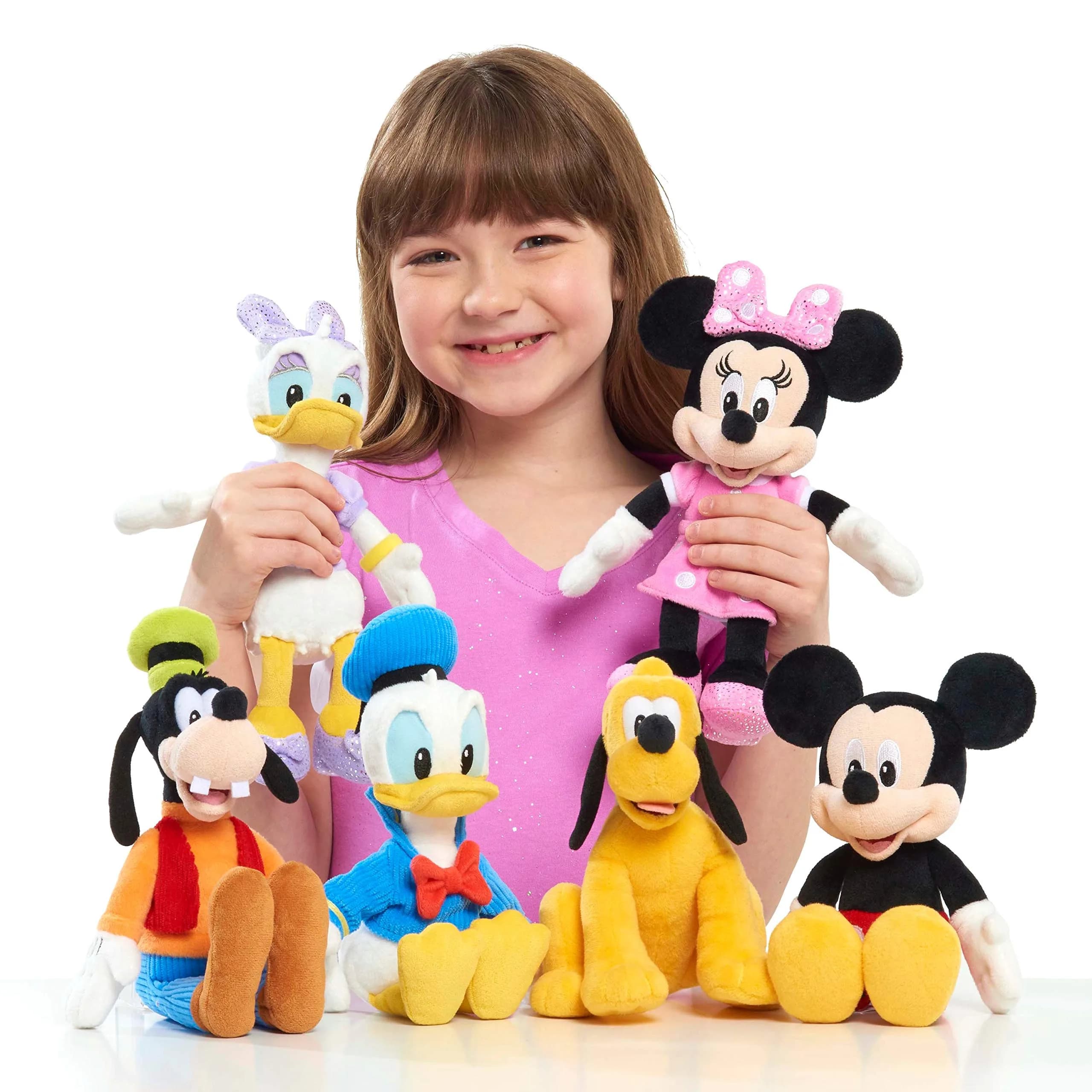 Just Play Disney Junior Mickey Mouse Bean Plush Minnie Mouse Stuffed Animal, 20.3cm (8 inches) | Classic Disney Friends for Play and Display thumbnail 2