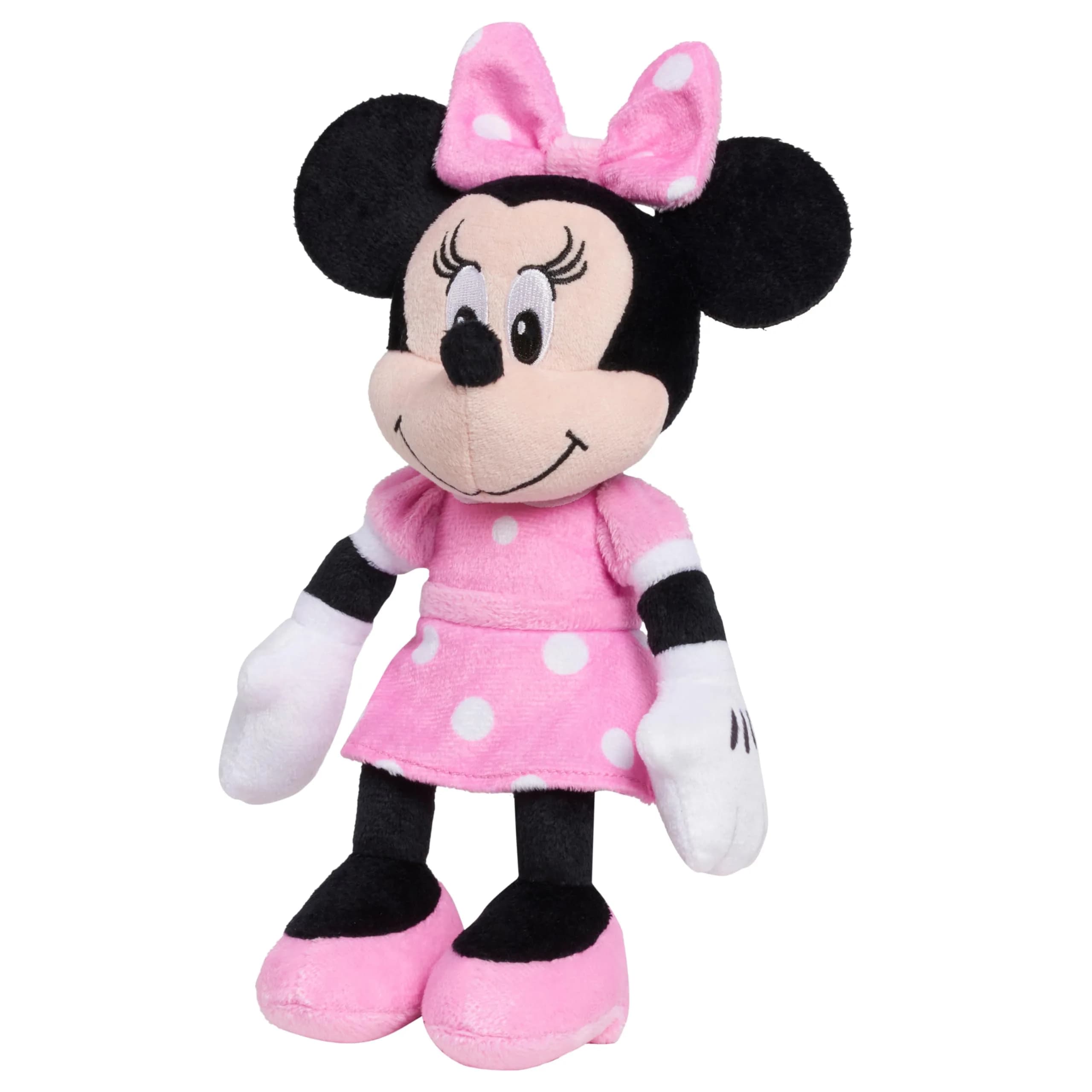 Just Play Disney Junior Mickey Mouse Bean Plush Minnie Mouse Stuffed Animal, 20.3cm (8 inches) | Classic Disney Friends for Play and Display thumbnail 3
