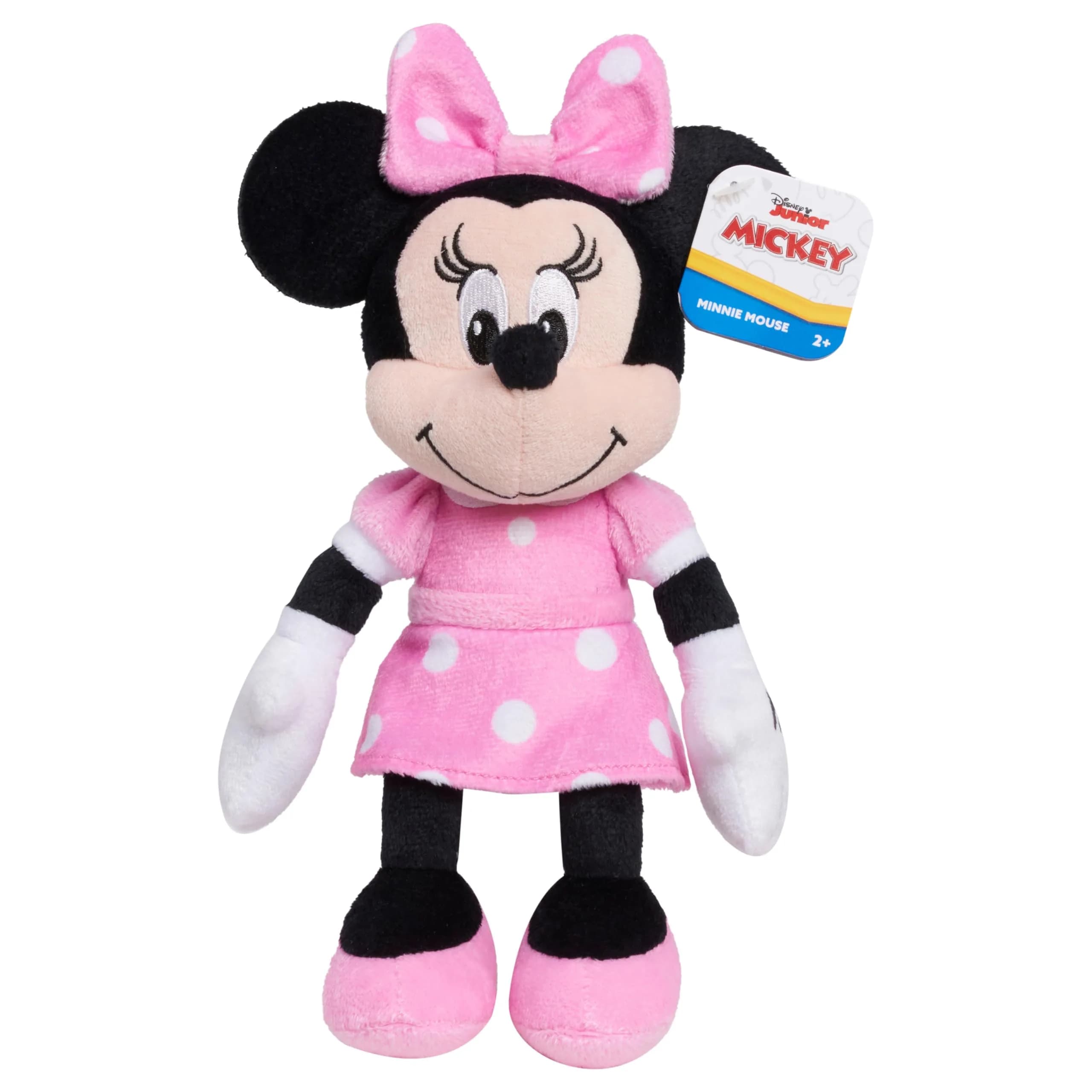 Just Play Disney Junior Mickey Mouse Bean Plush Minnie Mouse Stuffed Animal, 20.3cm (8 inches) | Classic Disney Friends for Play and Display thumbnail 4