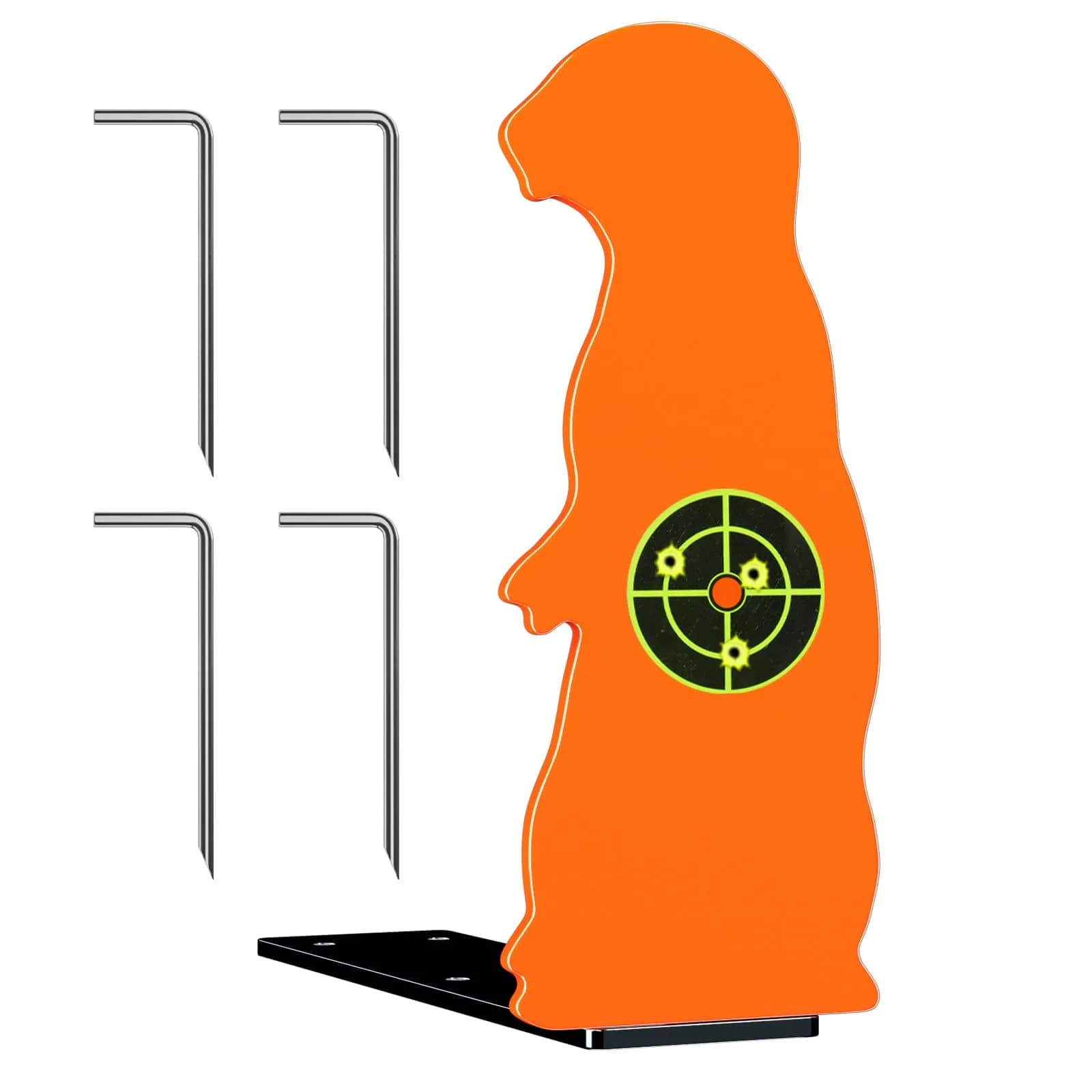 Highwild Resetting Target for .22 Caliber Rimfire | 2.5 Inch Steel Prairie Dog Silhouette