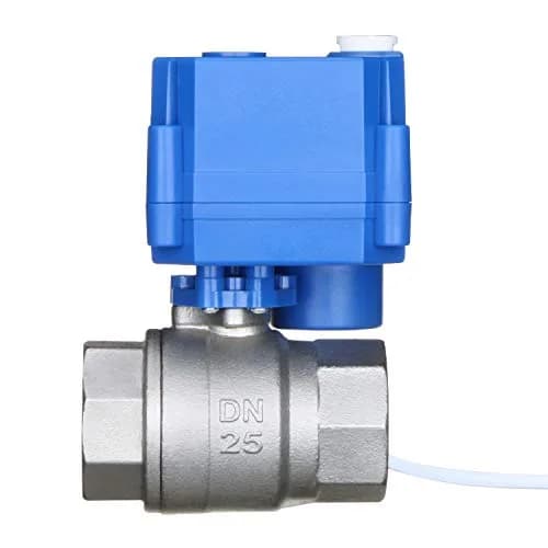 U.S. Solid Motorized Ball Valve 1" NSF Certified 304SS Full Port 9-24V AC/DC | Auto Return thumbnail 4