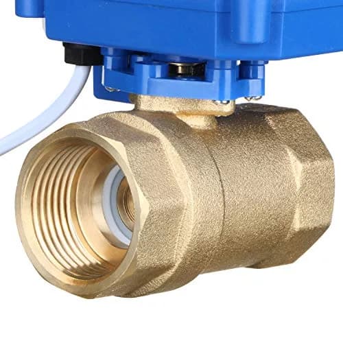 U.S. Solid Motorized Brass Ball Valve 1" Standard Port | 9-24V AC/DC Auto Return thumbnail 3