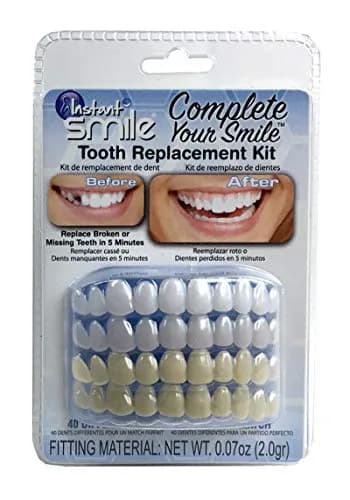 Instant Smile Complete Your Smile Temporary Tooth Replacement Kit - Replace a Missing Tooth in Minutes - Patented thumbnail 1