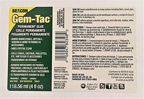 Beacon Gem-Tac Permanent Adhesive Gel 237ml (8 Fl Oz) | Dries Crystal Clear thumbnail 6