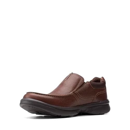 Clarks Men’s Bradley Free Loafer, Tan Tumbled Leather, 11 | Slip-On Comfort with Ortholite thumbnail 5