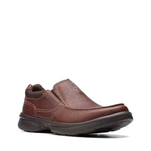 Clarks Men’s Bradley Free Loafer, Tan Tumbled Leather, 11 | Slip-On Comfort with Ortholite thumbnail 3