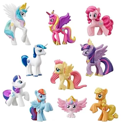 My Little Pony Toy Rainbow Equestria Favorites 10 Figure Collection | 2-inch scale, Bright colors, Entertainment-inspired fun thumbnail 1