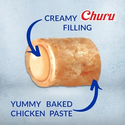 INABA Churu Bites Soft & Chewy Cat Treats, Chicken Flavor, 18 Tubes (0.35 oz each) | Grain-Free, Low-Calorie, Pill-Friendly thumbnail 2