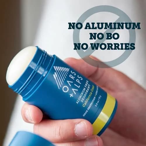 Oars + Alps Aluminum Free Deodorant Stick California Coast 5.2oz (2.6oz x 2) | Odor Protection Without Pit Stains thumbnail 4