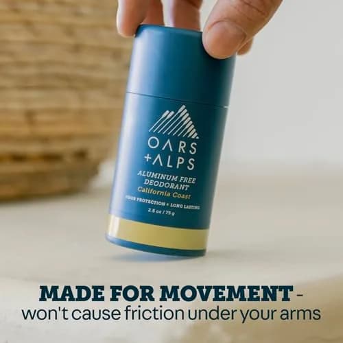 Oars + Alps Aluminum Free Deodorant Stick California Coast 5.2oz (2.6oz x 2) | Odor Protection Without Pit Stains thumbnail 3