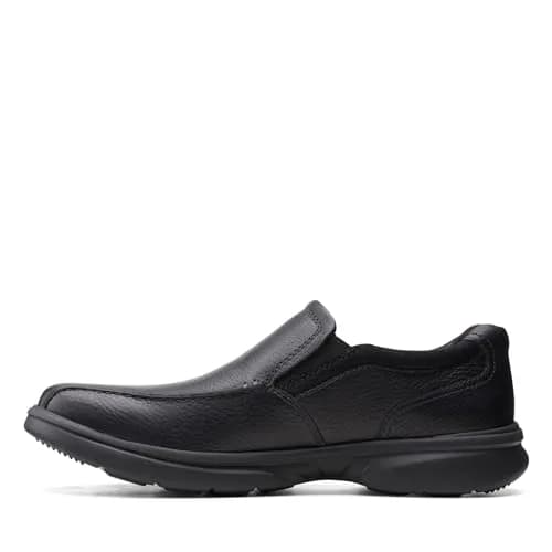 Clarks Bradley Step Loafer Black Tumbled 14 M | Slip-On Comfort with Arch Support thumbnail 2