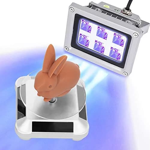 Comgrow 405nm UV Resin Curing Light with 360-Degree Turntable | Fast UV Curing for SLA DLP 3D Prints thumbnail 1