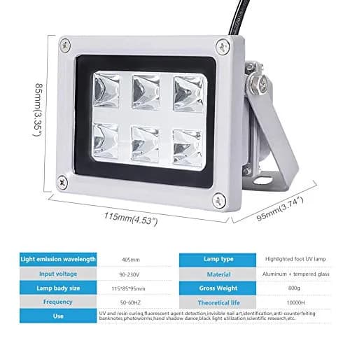 Comgrow 405nm UV Resin Curing Light with 360-Degree Turntable | Fast UV Curing for SLA DLP 3D Prints thumbnail 3