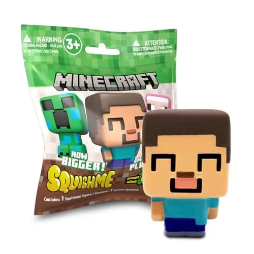 Just Toys – Minecraft SquishMe Blind Bag Squishy Toy, 3.5 inches | Stress Relief & Collectible Fun thumbnail 1
