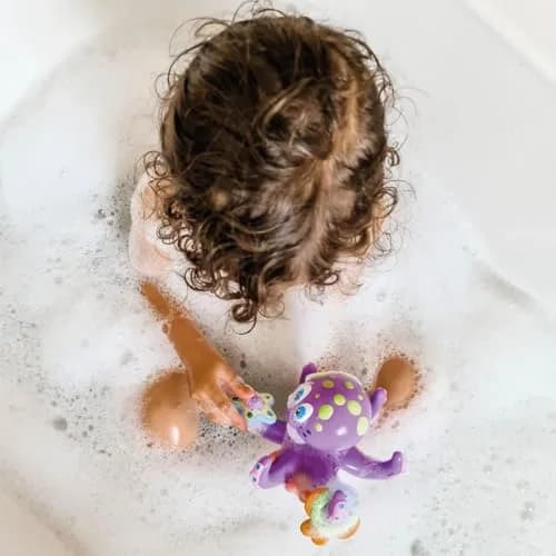Nuby Floating Octopus with 3 Hoopla Rings Bath Toy | BPA-Free, Mold-Free Design for Toddlers 18+ Months thumbnail 9