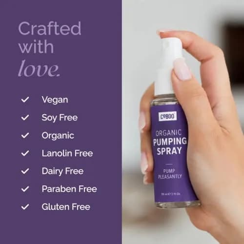 CoBoo Organic Pumping Spray 59ml (2 Fl Oz) | USA Import Breast Pump Lubricant for Comfortable Pumping thumbnail 6