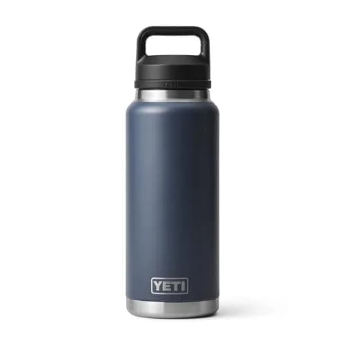 YETI Rambler 36 oz Bottle with Chug Cap, Navy | Insulated Stainless Steel Water Bottle (1065ml / 36oz) thumbnail 1