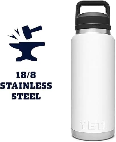 YETI Rambler 36 oz Bottle with Chug Cap, Navy | Insulated Stainless Steel Water Bottle (1065ml / 36oz) thumbnail 8