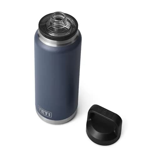 YETI Rambler 36 oz Bottle with Chug Cap, Navy | Insulated Stainless Steel Water Bottle (1065ml / 36oz) thumbnail 3