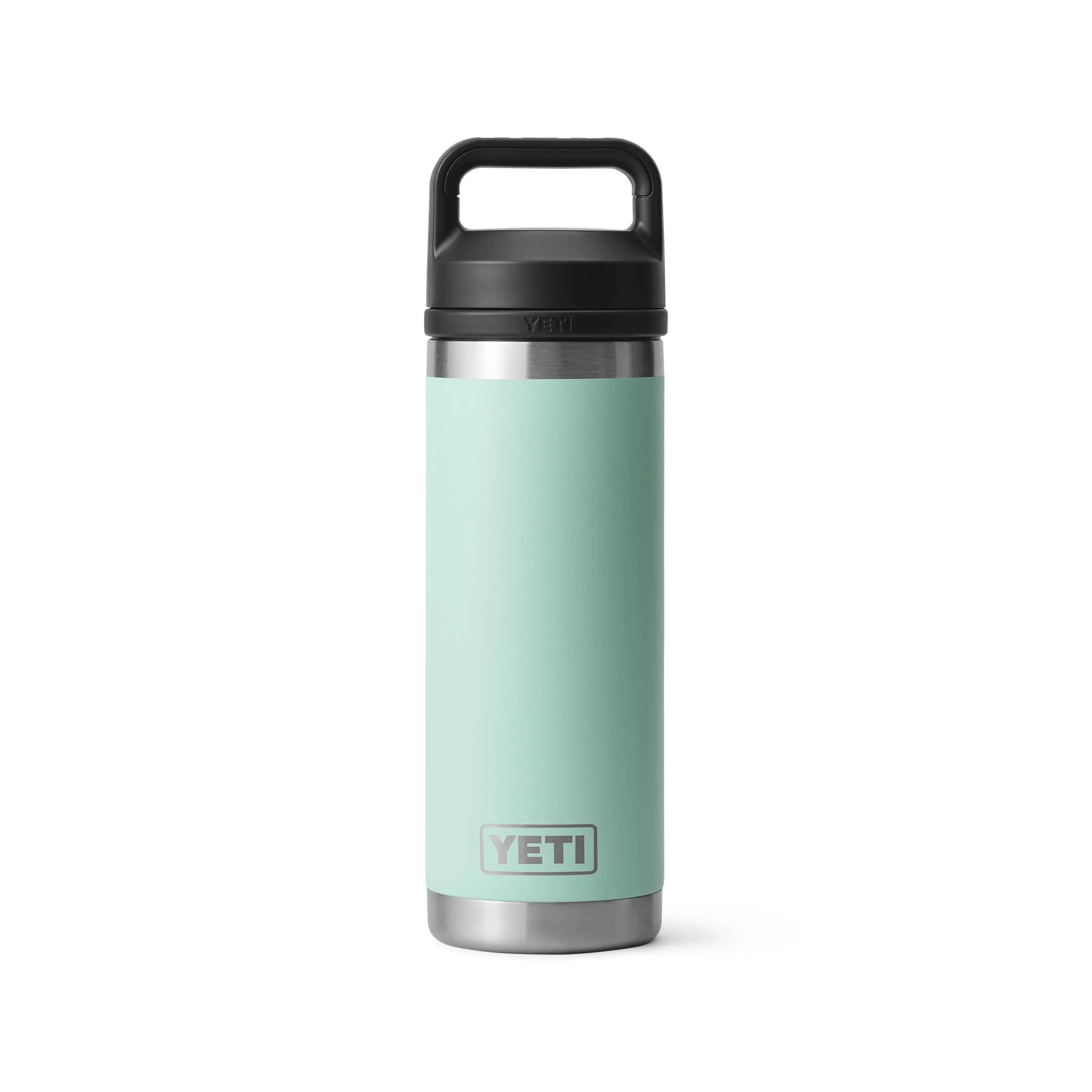 YETI Rambler 18 oz Bottle Vacuum Insulated Stainless Steel with Chug Cap | Keeps Water Cold or Coffee Hot — Seafoam