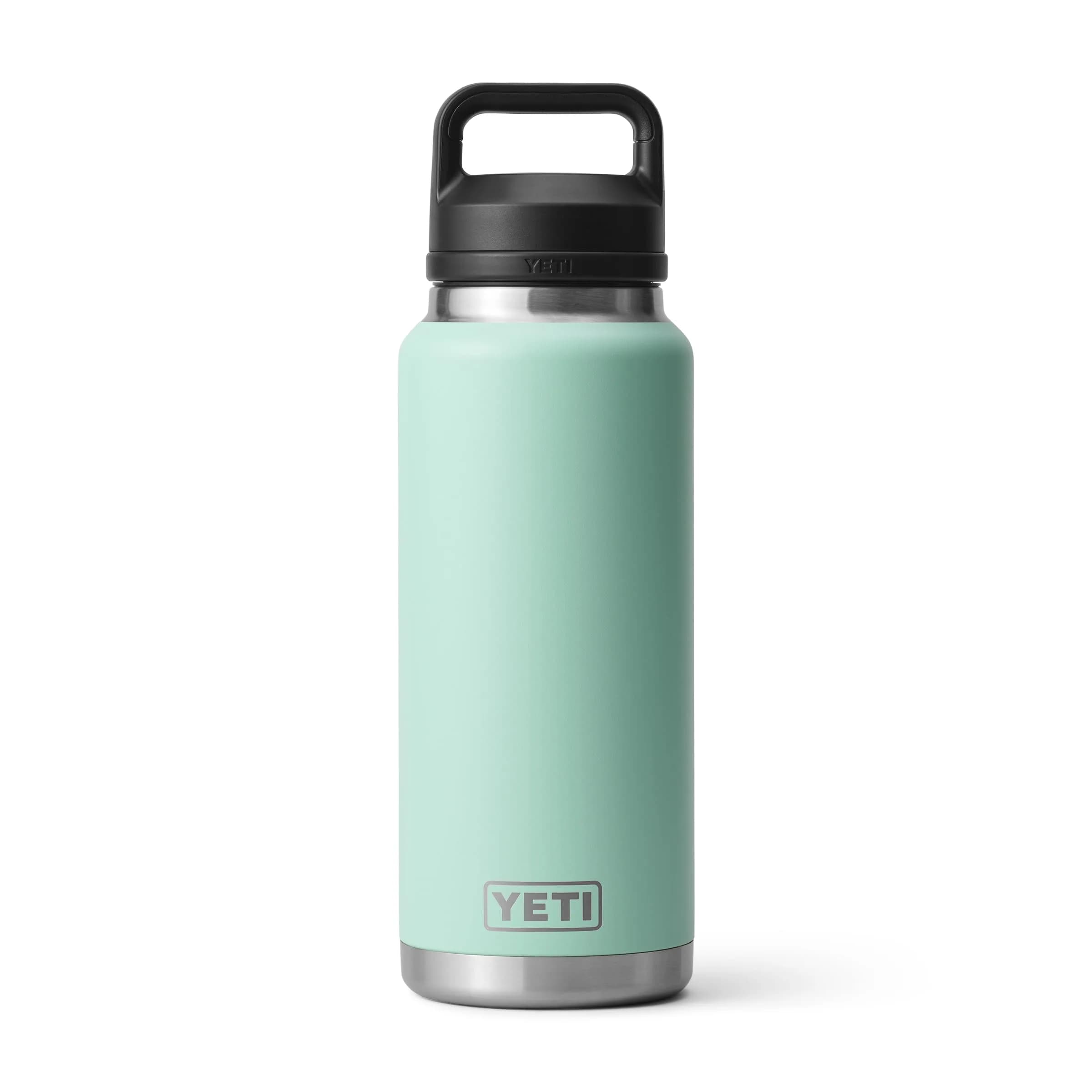 YETI Rambler 36 oz Bottle with Chug Cap, Navy | Insulated Stainless Steel Water Bottle (1065ml / 36oz) — Seafoam