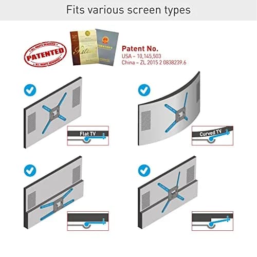 Barkan 21'' Long TV Wall Mount, 13-65 inch Full Motion Articulating - Holds up to 80lbs, Extremely Extendable thumbnail 6