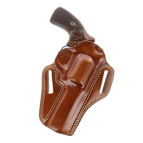 Galco Combat Master Leather Belt Holster, Ruger SP101 3in/Kimber K6S, Right Hand, Tan, CM318 | Concealed Carry, Pancake Design thumbnail 3
