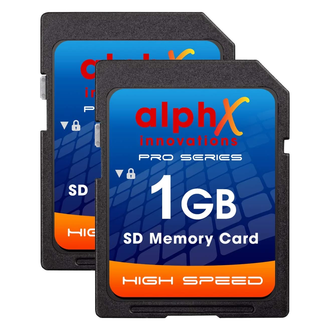 AlphX 1gb SD Secure Digital Memory Card Pack of 2 | Compatible with All Devices - main product image