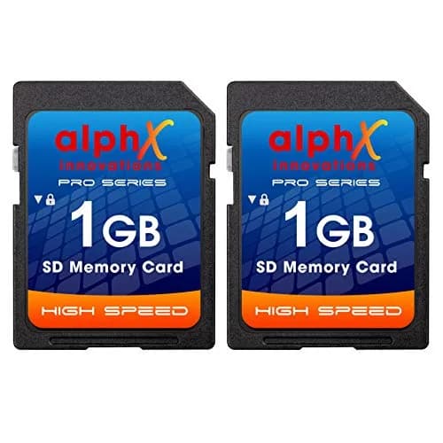 AlphX 1gb SD Secure Digital Memory Card Pack of 2 | Compatible with All Devices thumbnail 3
