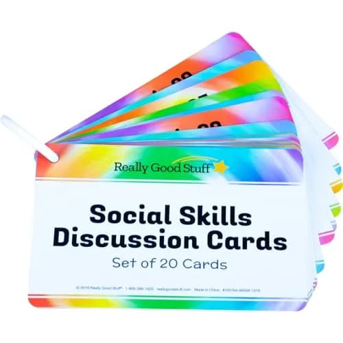 Really Good Stuff Social Skills Discussion Cards, Set of 20 | Develop Emotional & Social Skills thumbnail 4