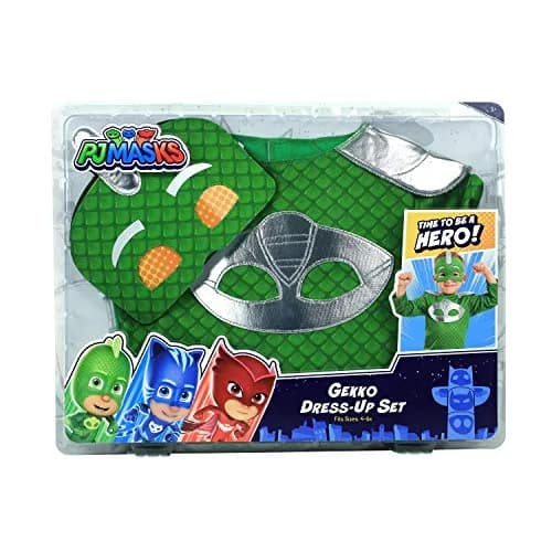 PJ Masks Turbo Blast Gekko Dress Up Set with Soft Mask, Size 4-6X, Green | Kids Toys for Ages 3 Up thumbnail 3