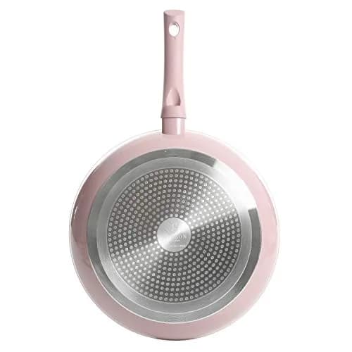 Gibson Home Plaza Café Forged Aluminum Ceramic Cookware Set with Glass Lids, 7-Piece Set, Lavender Rose | Induction Compatible thumbnail 5