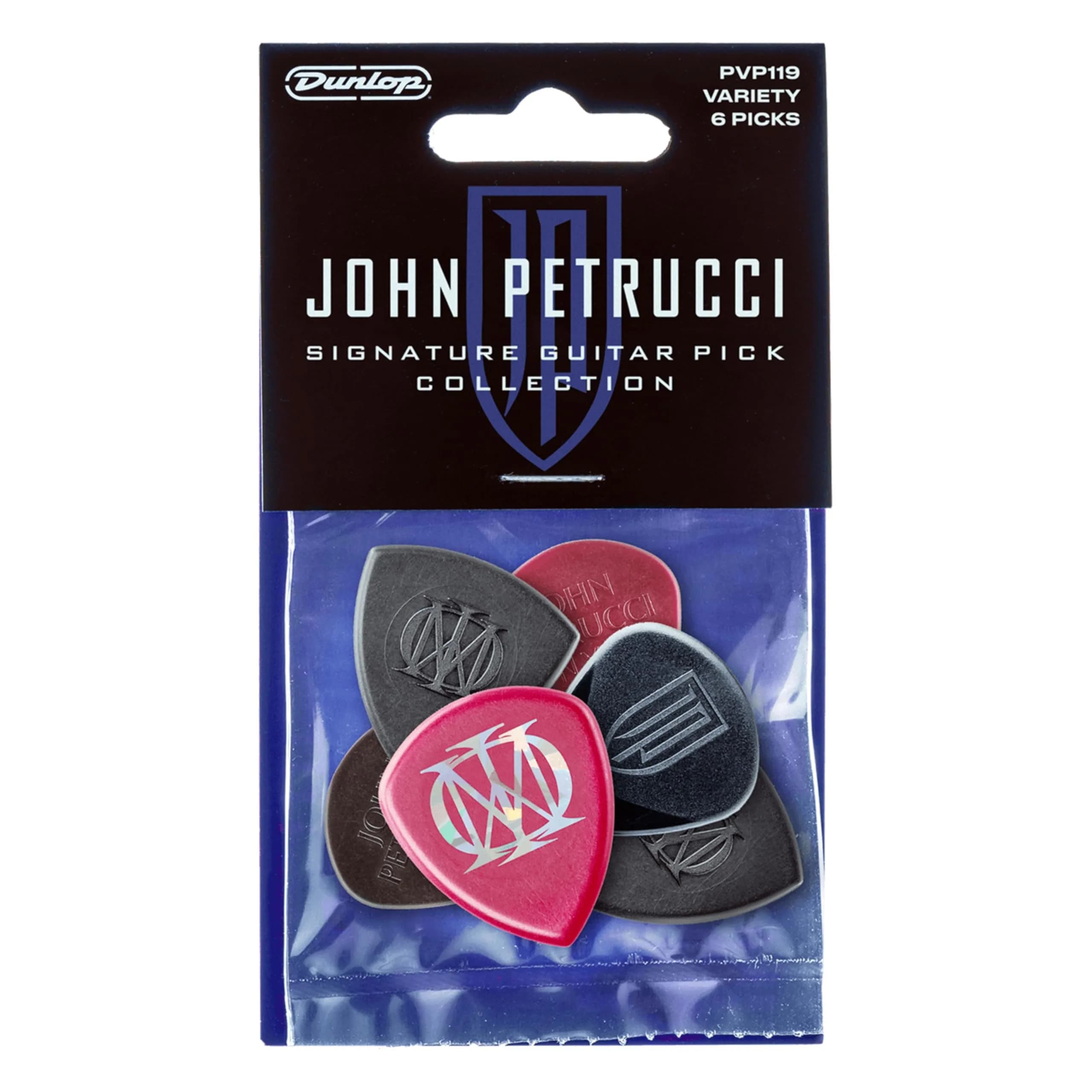 Jim Dunlop John Petrucci Signature Pick Variety Pack - 6 Pack | Signature Guitar Picks for Pros