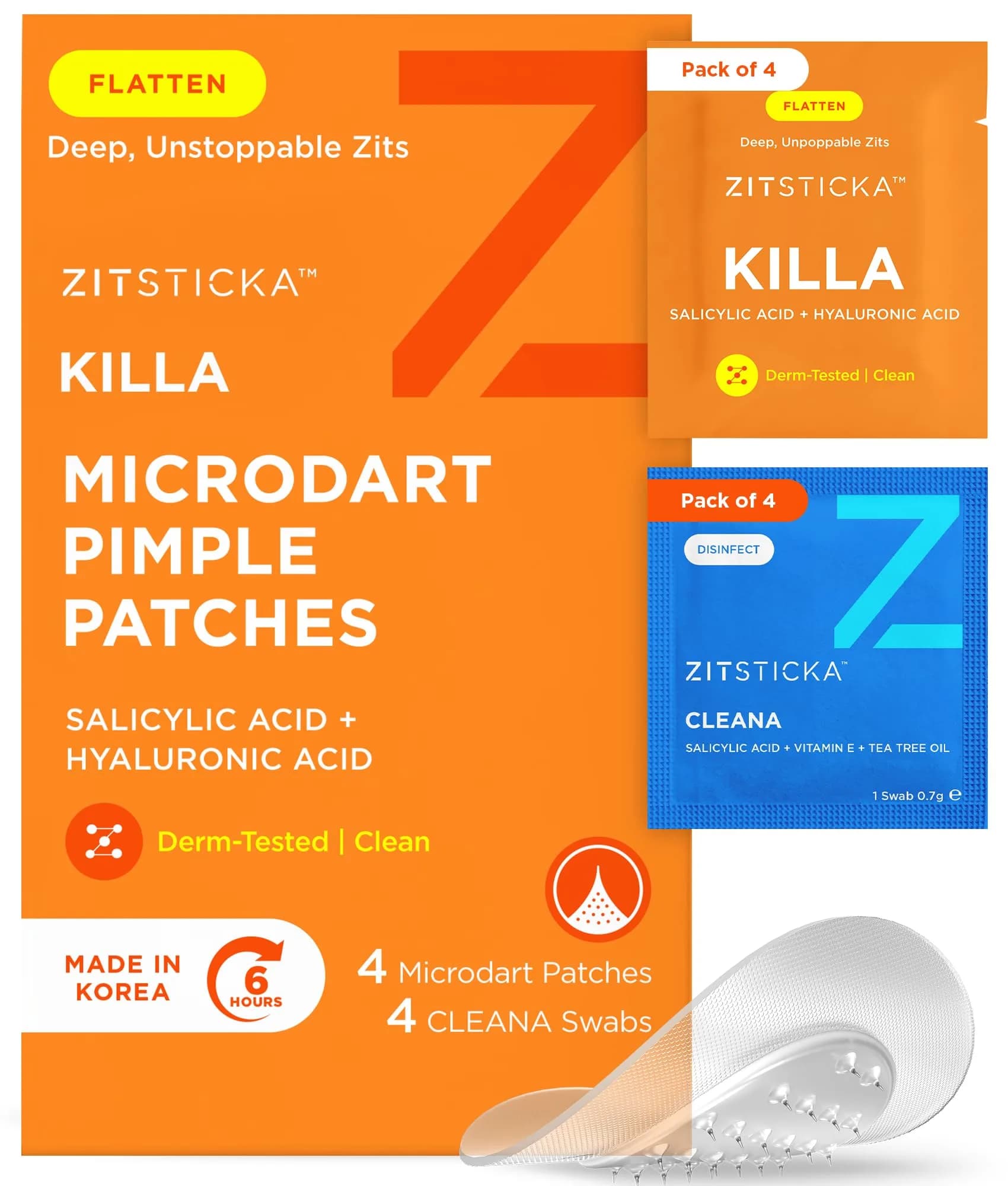 ZitSticka Killa Kit Microdart Pimple Patch for Face, 8 Count | Fast-Acting, Deep Zits — 2. Microdart Kit