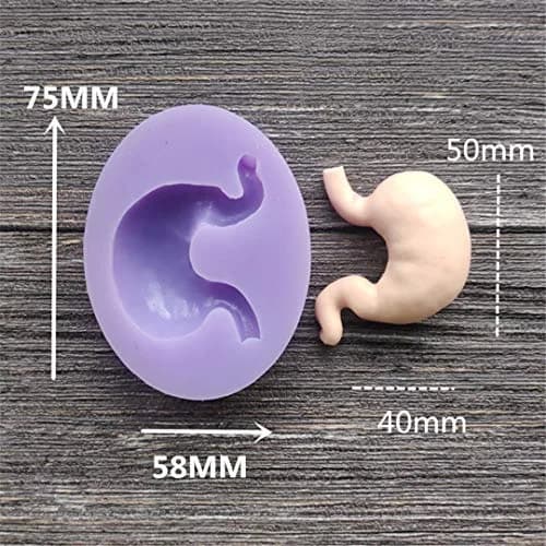 Dekostar Human Organs Shape Silicone Molds,8 Pcs | Food Preparation & Cake Decor thumbnail 4