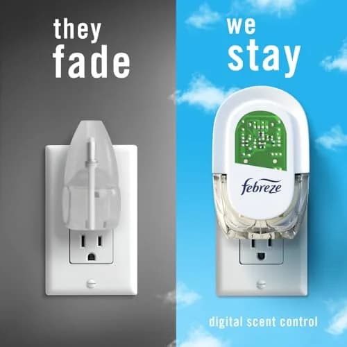 Febreze Fade Defy PLUG Air Freshener Refills, Linen & Sky Scent, 2.61 fl oz (77 ml) | Lasts 50 Days on Low thumbnail 4