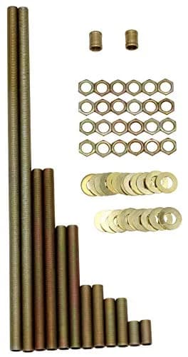 Creative Hobbies 64 Piece Lamp Repair Hardware Assortment Pack | Complete, Versatile & USA Imported thumbnail 1