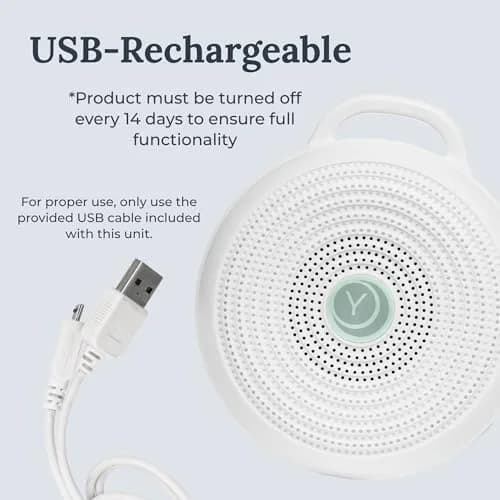 YOGASLEEP Rohm Portable White Noise Machine & Travel Case | 3 Sounds, 24-Hr Battery, USB Rechargeable, Noise Blocking thumbnail 4