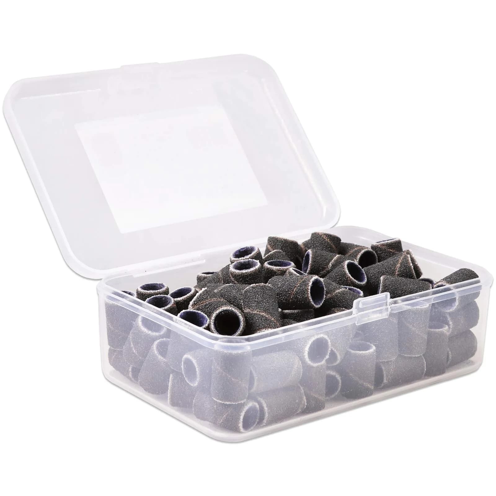 PANA Black Abrasive Nail Sanding Bands 80 Grit (100-Pack, 0.6 in. / 15.2 mm) — Large Black / 120 Grit