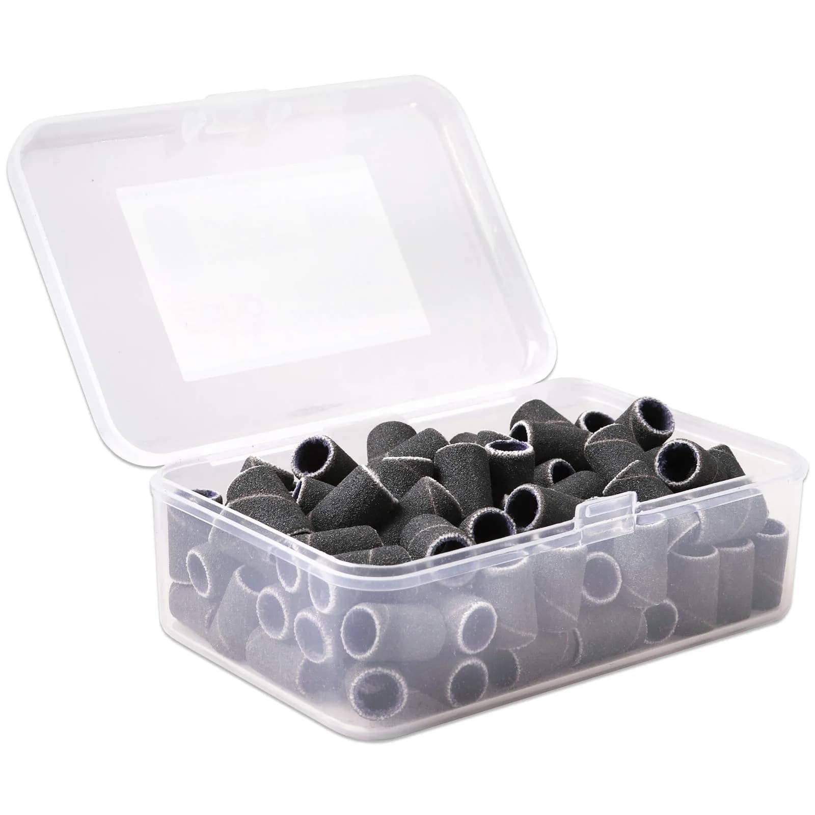 PANA Black Abrasive Nail Sanding Bands 80 Grit (100-Pack, 0.6 in. / 15.2 mm) — Large Black / 240 Grit