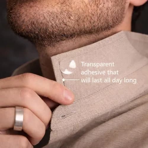 Bierstick Magnetic Collar Stays 66 Pack | Double-Sided Tape for Shirts, Ties & Belts thumbnail 3