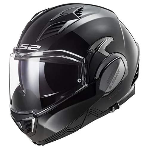 LS2 Helmets Valiant II Modular Helmet (Gloss Blackout - X-Small) | DOT Approved, Lightweight & Aerodynamic thumbnail 1