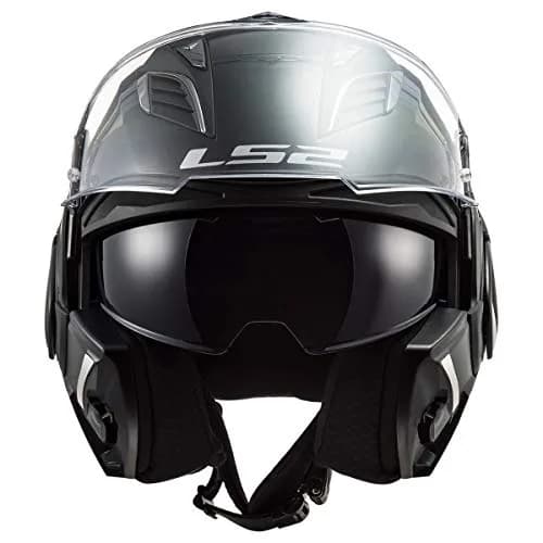LS2 Helmets Valiant II Modular Helmet (Gloss Blackout - X-Small) | DOT Approved, Lightweight & Aerodynamic thumbnail 8