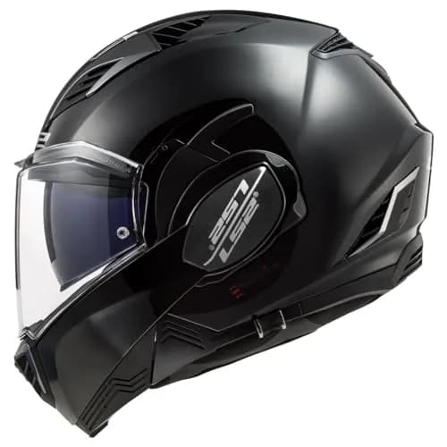 LS2 Helmets Valiant II Modular Helmet (Gloss Blackout - X-Small) | DOT Approved, Lightweight & Aerodynamic thumbnail 3